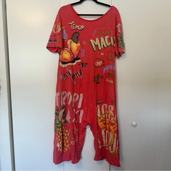 Farm Rio Graphic Tropical Jumpsuit - Picture 1 of 7